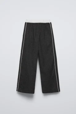 Niños ZARA 6 - 14 Años·Pantalones<PANTALÓN CUADROS DOBLE CINTURILLA