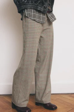 Fashion PANTALÓN CUADROS ZW COLLECTION Mujer Pantalones