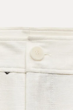 New PANTALÓN CULOTTE BORDADOS CONTRASTE ZW COLLECTION Mujer Pantalones