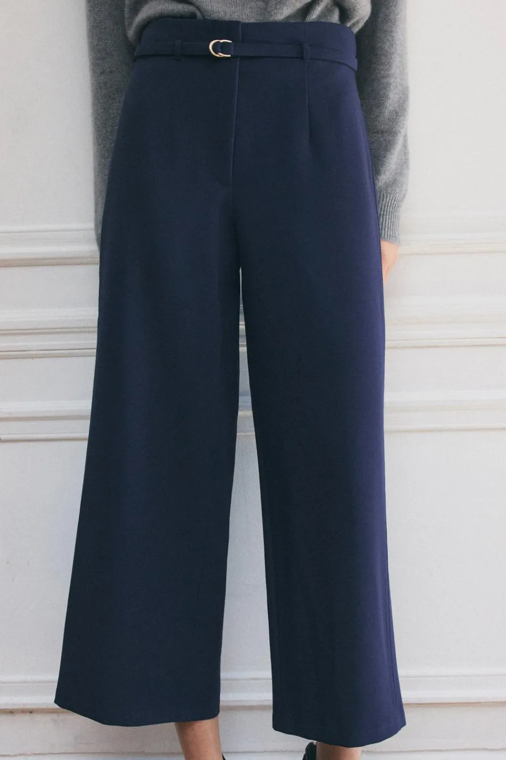 Fashion PANTALÓN CULOTTE CINTURÓN ZW COLLECTION Mujer Pantalones