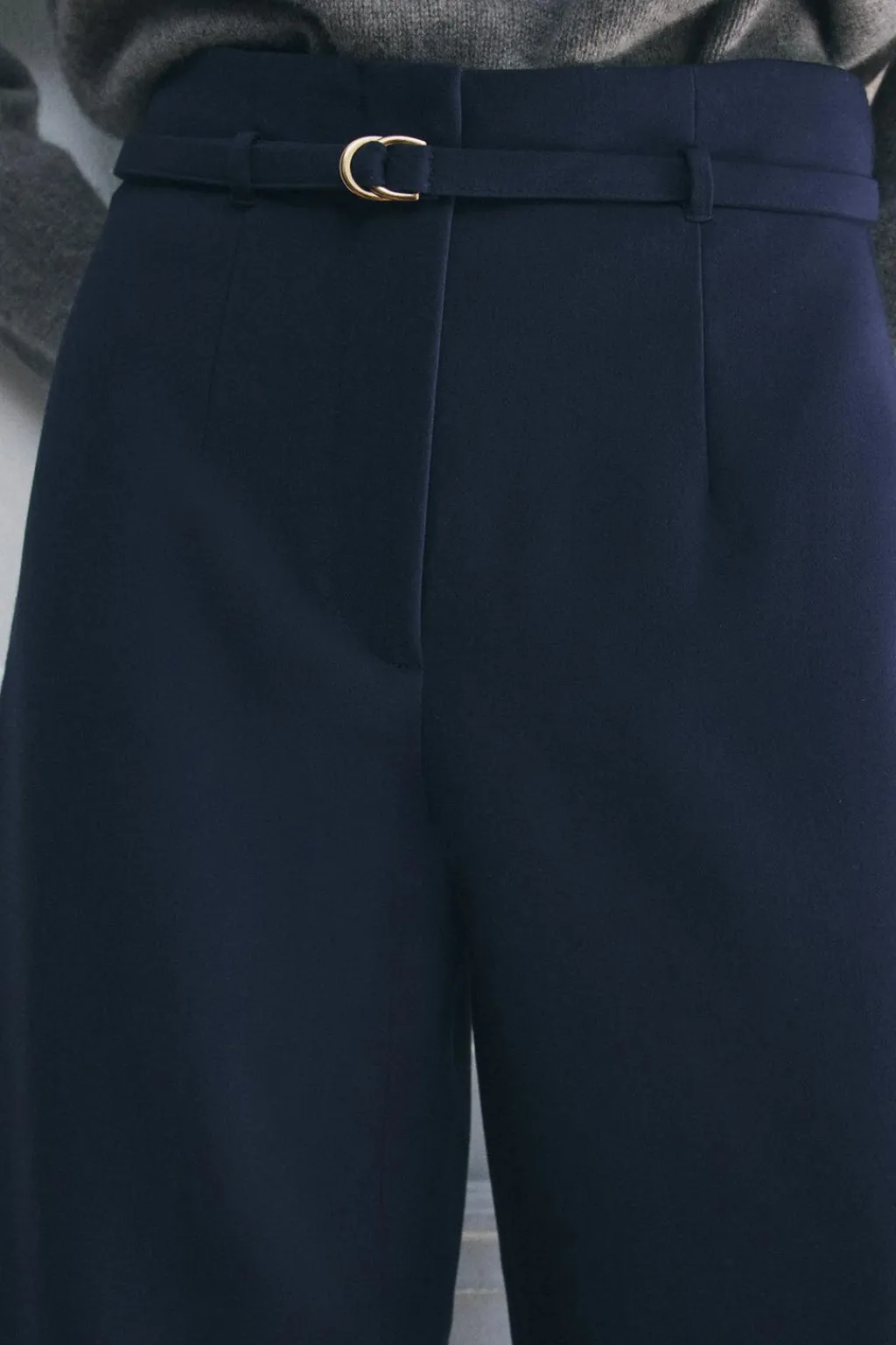 Fashion PANTALÓN CULOTTE CINTURÓN ZW COLLECTION Mujer Pantalones