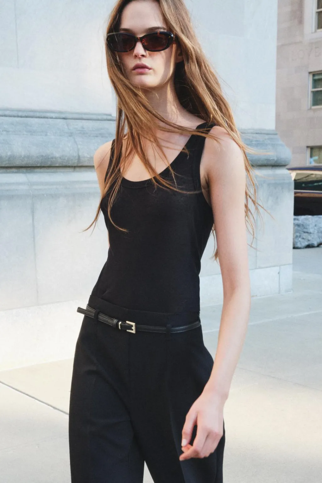 Outlet PANTALÓN CULOTTE CINTURÓN ZW COLLECTION Mujer Pantalones