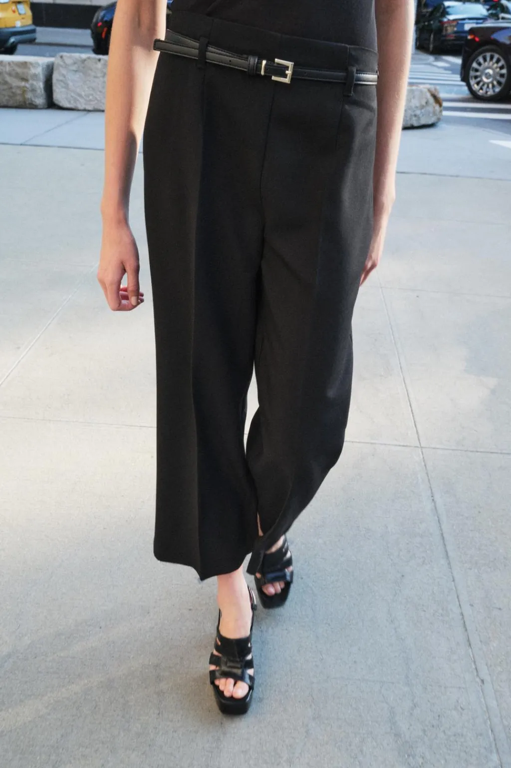 Outlet PANTALÓN CULOTTE CINTURÓN ZW COLLECTION Mujer Pantalones