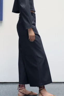 Online PANTALÓN CULOTTE TIRO ALTO Mujer Pantalones