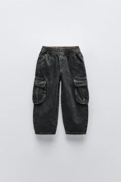 Niños ZARA 1½ - 6 Años·Jeans / Denim|1½ - 6 Años·Total Look<PANTALÓN DENIM CARGO