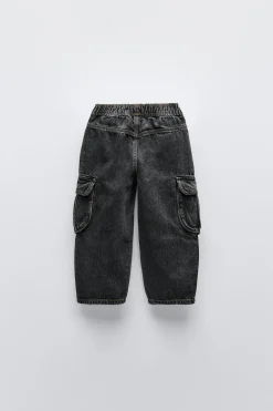 Niños ZARA 1½ - 6 Años·Jeans / Denim|1½ - 6 Años·Total Look<PANTALÓN DENIM CARGO