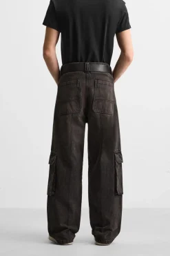 Sale PANTALÓN DENIM CARGO BOLSILLOS Hombre Jeans