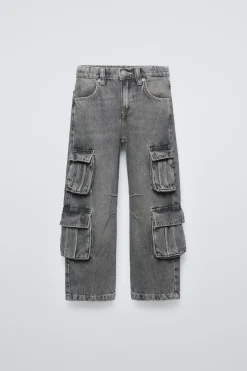Niños ZARA 6 - 14 Años·Jeans<PANTALÓN DENIM MULTIBOLSILLOS