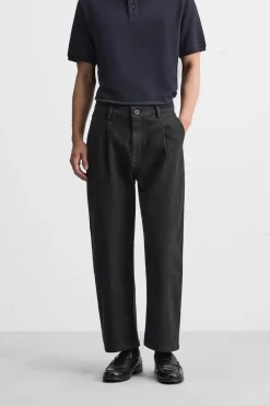 Discount PANTALÓN DENIM PLIEGUES Hombre Jeans