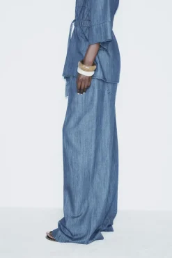 Outlet PANTALÓN DENIM Z1975 FLUIDO WIDE LEG Mujer Jeans