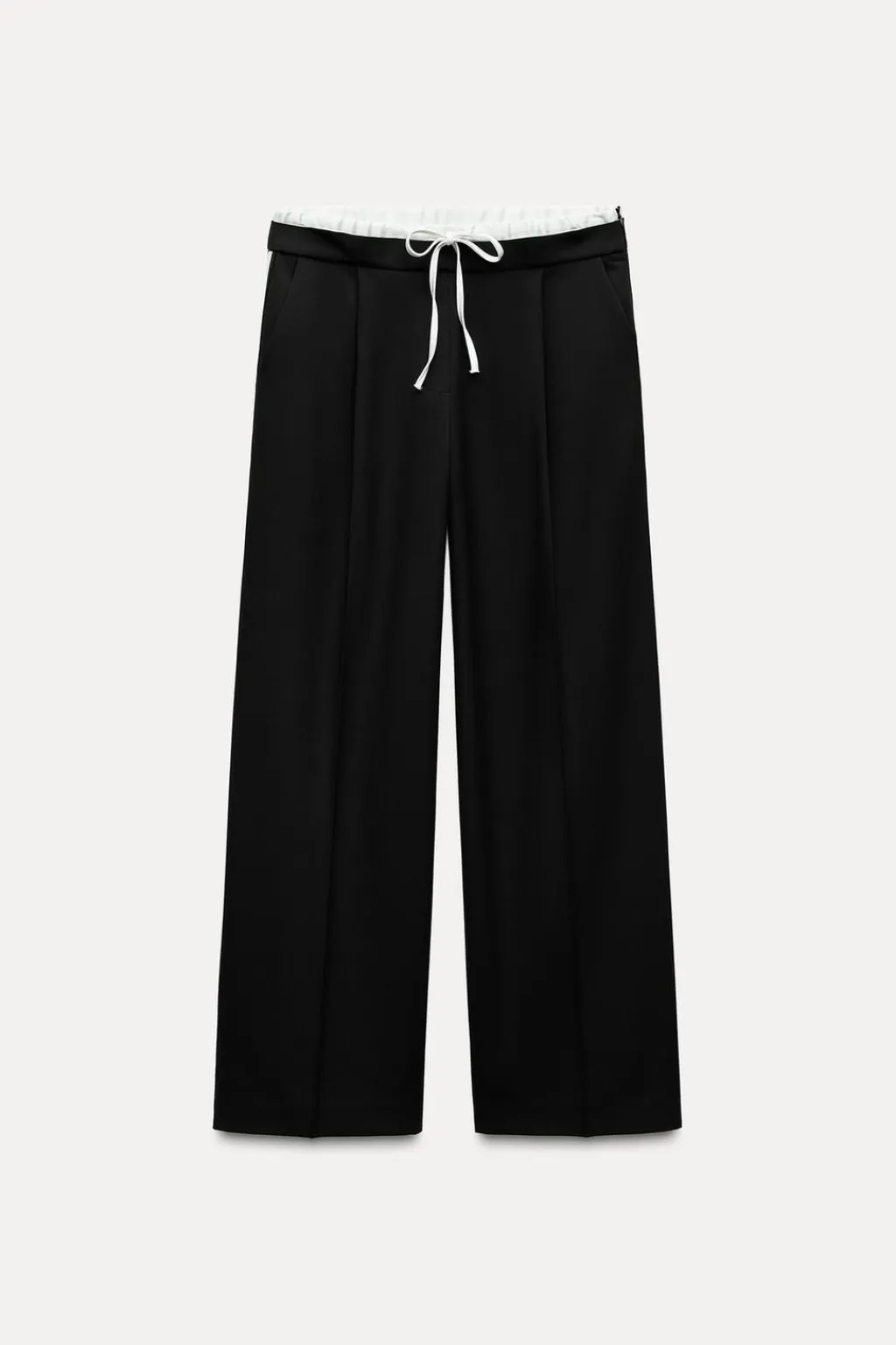 Outlet PANTALÓN DOBLE CINTURA BANDA LATERAL Mujer Pantalones