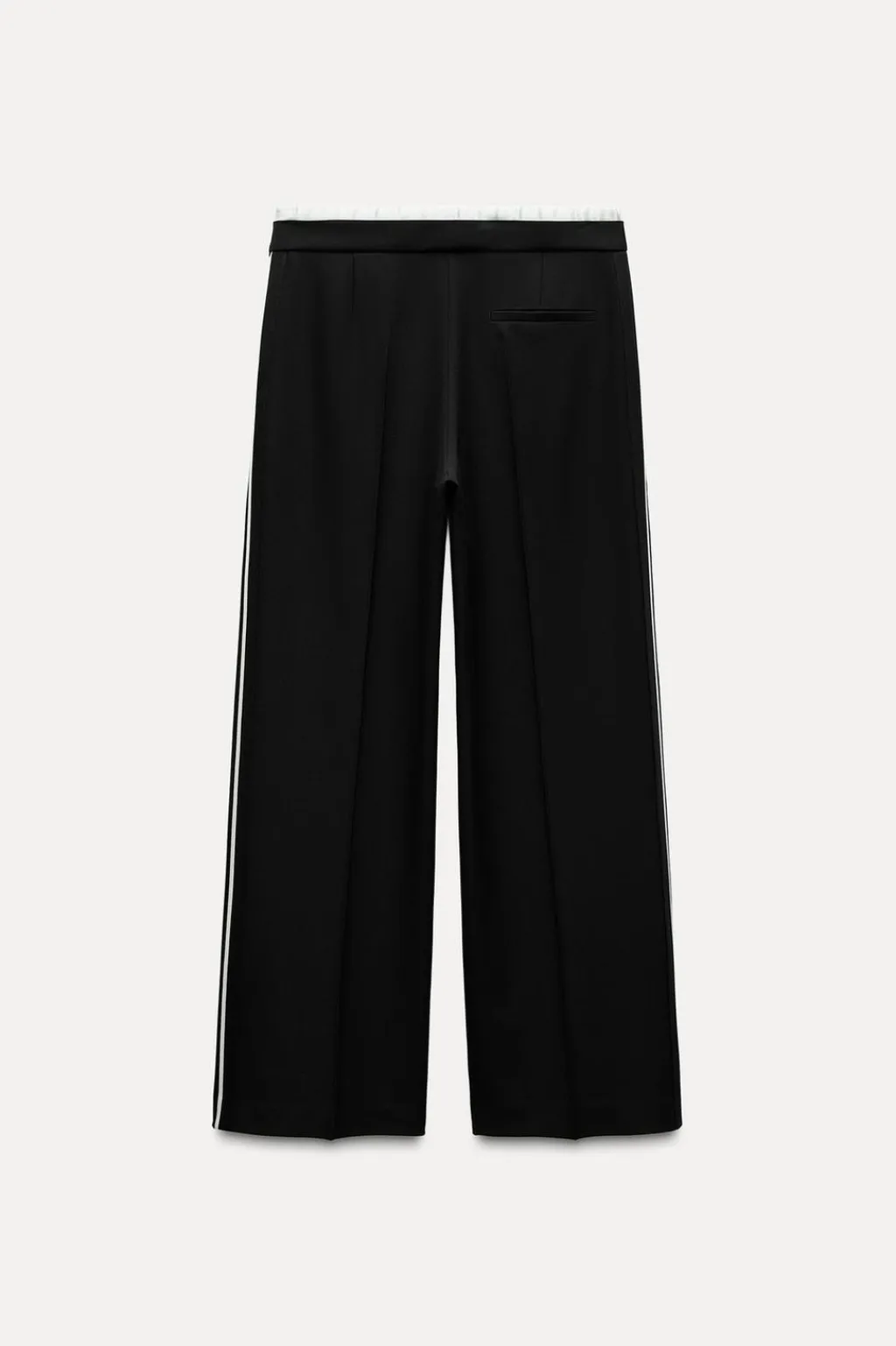 Outlet PANTALÓN DOBLE CINTURA BANDA LATERAL Mujer Pantalones