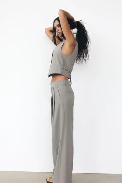 Outlet PANTALÓN DOBLE PLIEGUE Mujer Pantalones