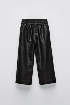 Niños ZARA 6 - 14 Años·Pantalones<PANTALÓN EFECTO PIEL