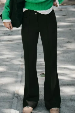 Hot PANTALÓN ELÁSTICO FLARE Mujer Pantalones