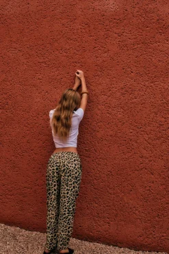 Best PANTALÓN ESTAMPADO ANIMAL Mujer Pantalones