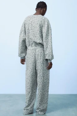 Outlet PANTALÓN ESTAMPADO ANIMAL EFECTO LAVADO Mujer Pantalones|Sudaderas / Joggers