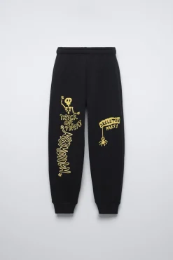 Niños ZARA 6 - 14 Años·Pantalones|6 - 14 Años·Total Look<PANTALÓN ESTAMPADO ESQUELETO