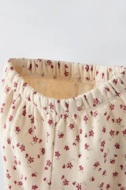 Niños ZARA 6 - 18 Meses·Conjuntos|6 - 18 Meses·Pantalones / Leggings<PANTALÓN ESTAMPADO FLORECITAS