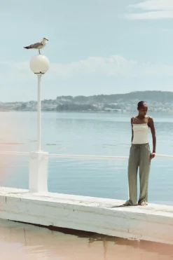 Outlet PANTALÓN ESTRUCTURA Mujer Pantalones