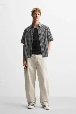 New PANTALÓN ESTRUCTURA ESPIGA Hombre Pantalones