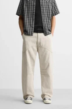 New PANTALÓN ESTRUCTURA ESPIGA Hombre Pantalones