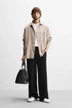 Discount PANTALÓN ESTRUCTURA JACQUARD Hombre Pantalones