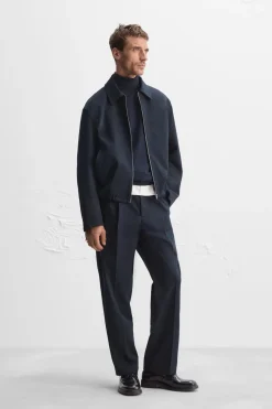 Online PANTALÓN ESTRUCTURA PLIEGUES Hombre Pantalones