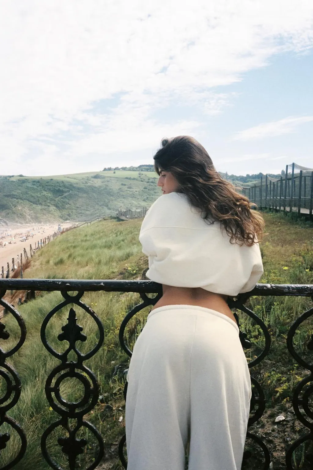 Online PANTALÓN FELPA BAGGY RÚSTICO Mujer Pantalones