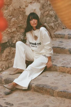 Fashion PANTALÓN FELPA BORDADO Mujer Pantalones|Sudaderas / Joggers