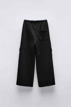 Niños ZARA 6 - 14 Años·Pantalones<PANTALÓN FELPA CARGO CINTURILLA