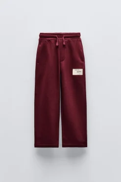 Niños ZARA 6 - 14 Años·Pantalones|6 - 14 Años·Deporte / Chándal<PANTALÓN FELPA STRAIGHT ETIQUETA