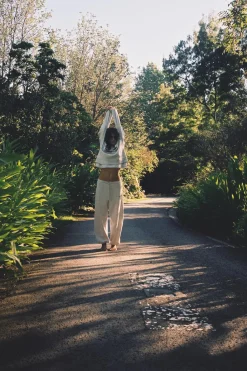 Fashion PANTALÓN FELPA VARSITY Mujer Sudaderas / Joggers|Pantalones