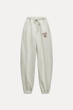 Fashion PANTALÓN FELPA VARSITY Mujer Sudaderas / Joggers|Pantalones