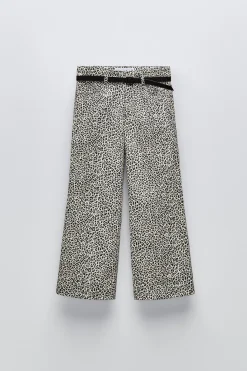 Niños ZARA 6 - 14 Años·Pantalones<PANTALÓN FLARE ANIMAL PRINT