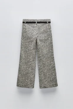 Niños ZARA 6 - 14 Años·Pantalones<PANTALÓN FLARE ANIMAL PRINT