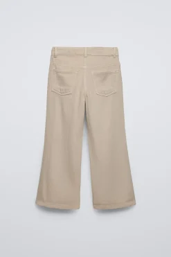 Niños ZARA 6 - 14 Años·Pantalones<PANTALÓN FLARE BORDADOS LATERALES