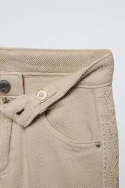Niños ZARA 6 - 14 Años·Pantalones<PANTALÓN FLARE BORDADOS LATERALES