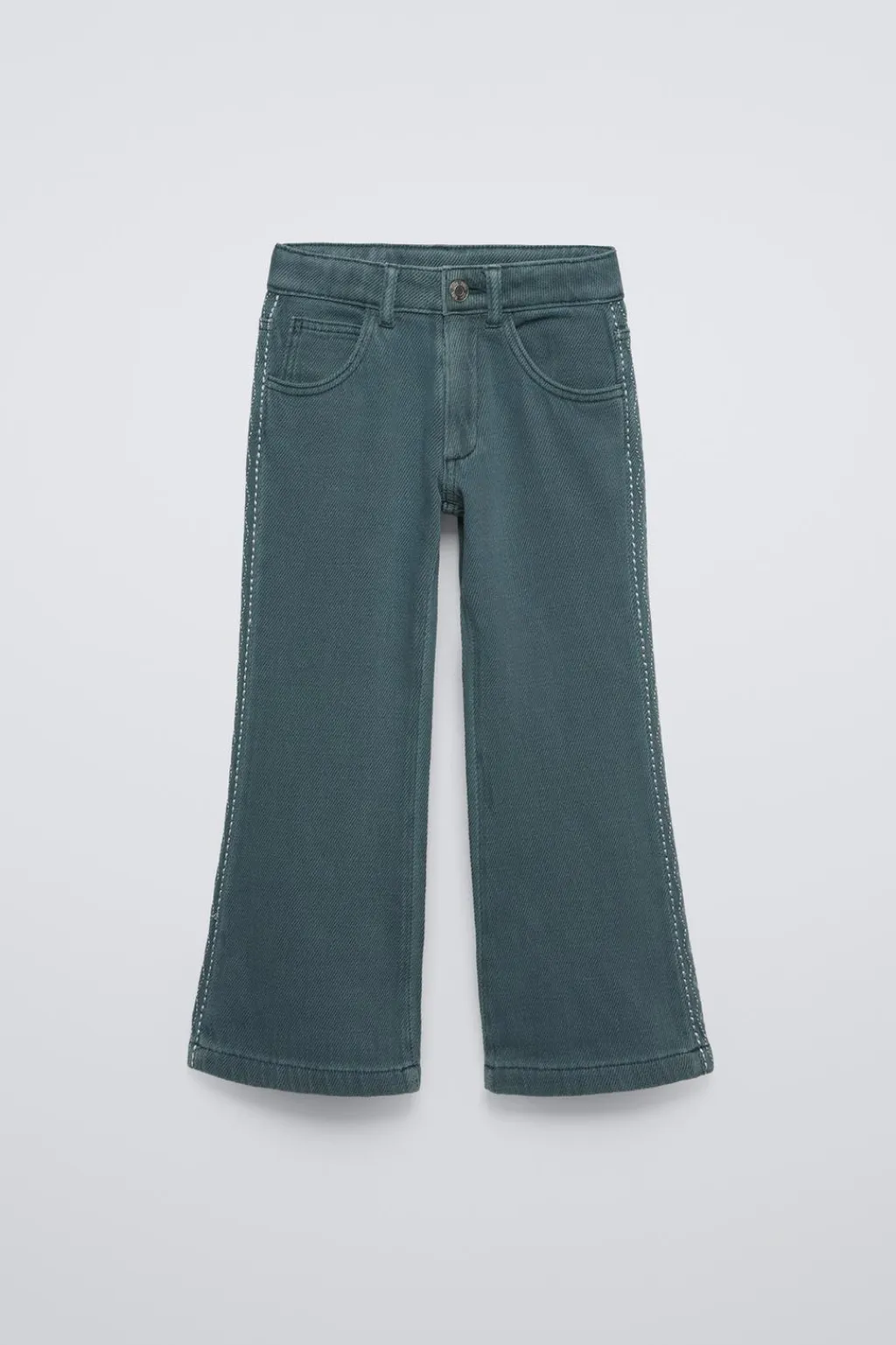 Niños ZARA 6 - 14 Años·Pantalones<PANTALÓN FLARE BORDADOS LATERALES