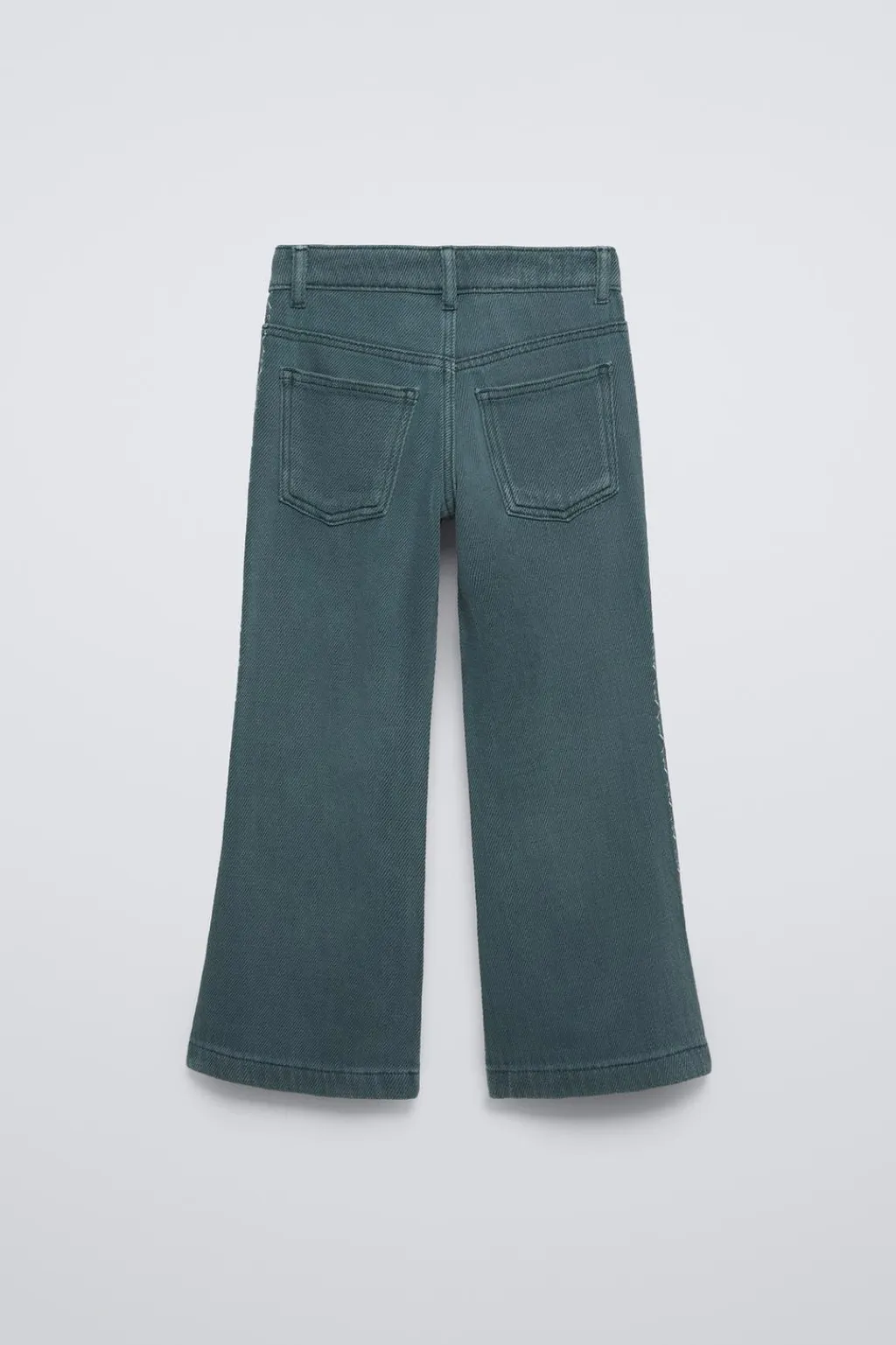 Niños ZARA 6 - 14 Años·Pantalones<PANTALÓN FLARE BORDADOS LATERALES