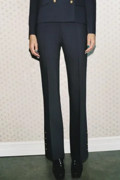 Hot PANTALÓN FLARE BOTONES ZW COLLECTION Mujer Pantalones