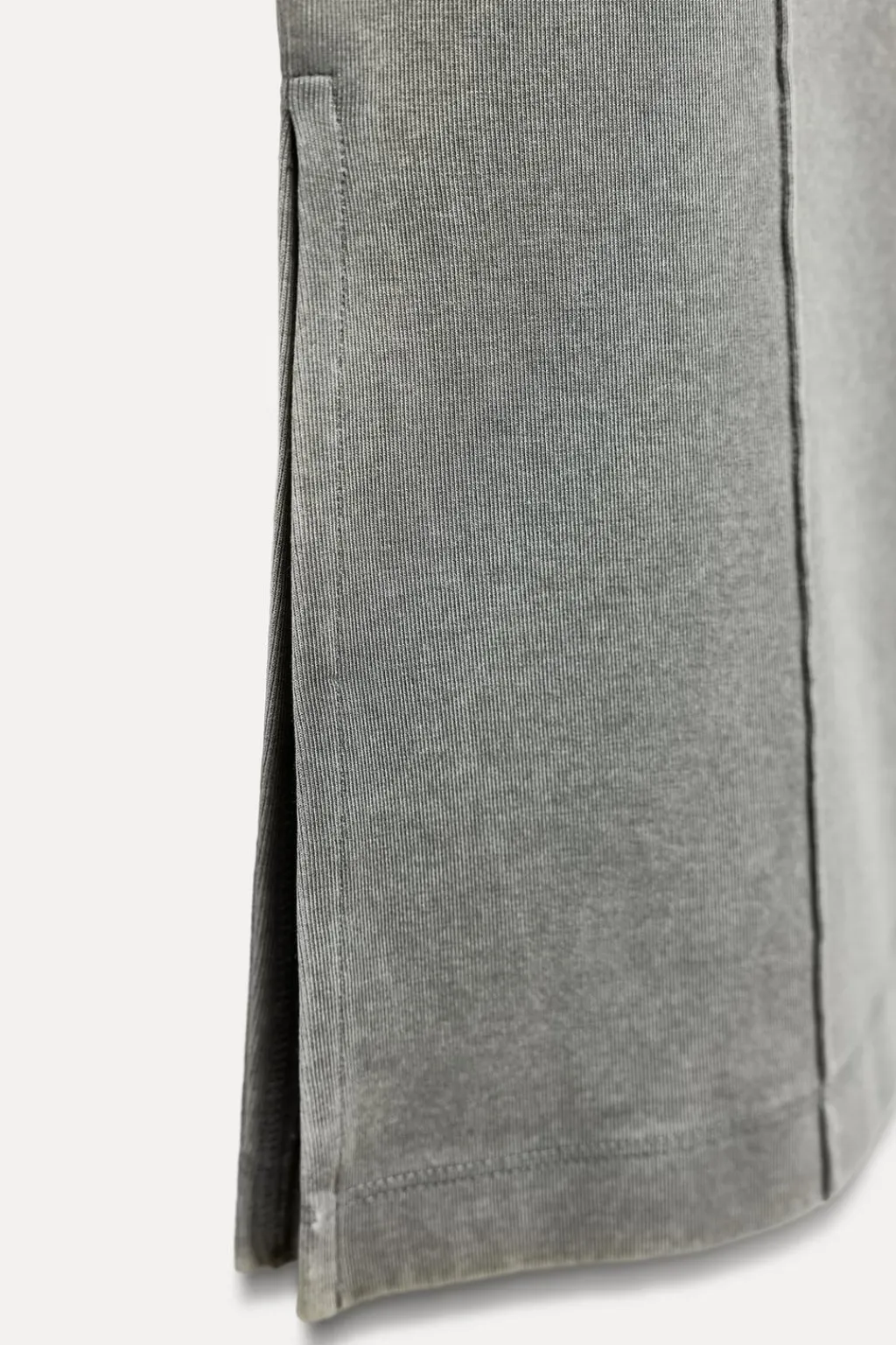 Outlet PANTALÓN FLARE INTERLOCK EFECTO LAVADO Mujer Pantalones