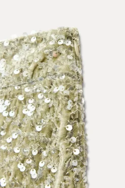 Clearance PANTALÓN FLARE LENTEJUELAS Mujer Pantalones