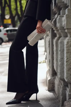 Sale PANTALÓN FLARE TIRO ALTO Mujer Pantalones