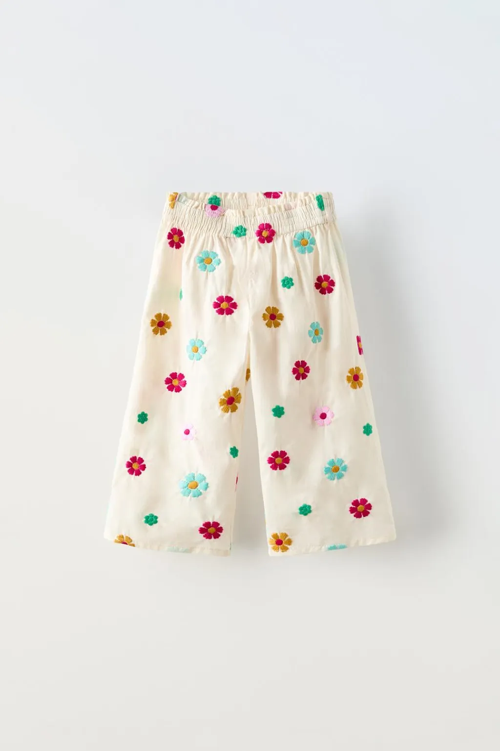 Niños ZARA 1½ - 6 Años·Pantalones|1½ - 6 Años·Total Look<PANTALÓN FLORES BORDADAS