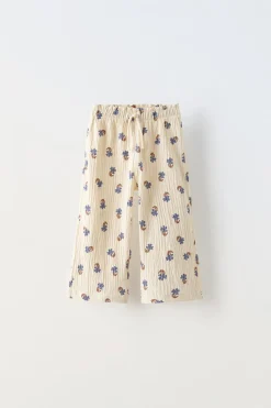 Niños ZARA 1½ - 6 Años·Pantalones|1½ - 6 Años·Total Look<PANTALÓN FLORES TEXTURA