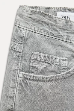 Discount PANTALÓN FLUIDO ANCHO EFECTO DENIM Mujer Jeans