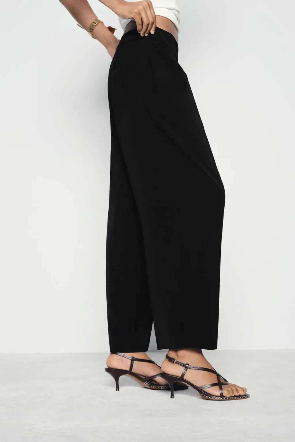 Fashion PANTALÓN FLUIDO CRUCE DELANTERO Mujer Pantalones