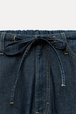 Clearance PANTALÓN FLUIDO EFECTO DENIM Mujer Jeans