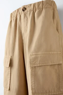 Niños ZARA 6 - 14 Años·Pantalones<PANTALÓN FLUIDO MAXIBOLSILLOS
